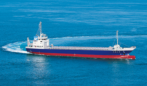 Hybrid Cargo Ship “Utashima” equipped with lithium-ion batteries