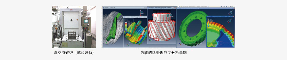 真空渗碳炉（试验设备） / 齿轮的热处理应变分析事例