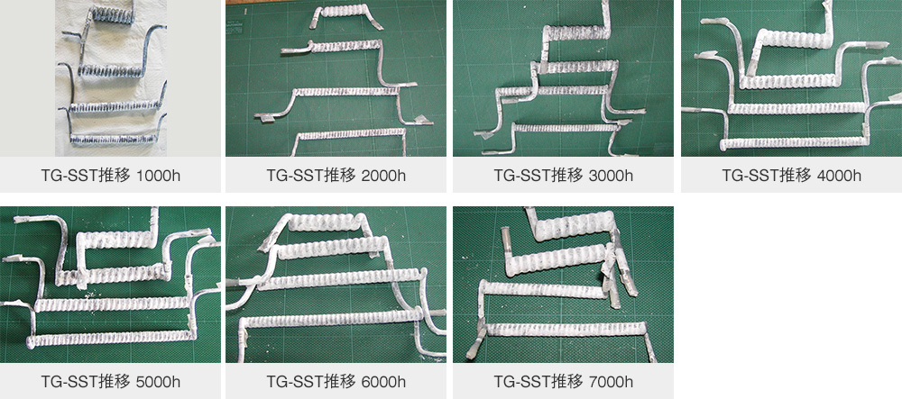 TG-SST 推移 1,000H / TG-SST 推移 2,000H / TG-SST 推移 3,000H / TG-SST 推移 4,000H / TG-SST 推移 5,000H / TG-SST 推移 6,000H /TG-SST 推移 7,000H