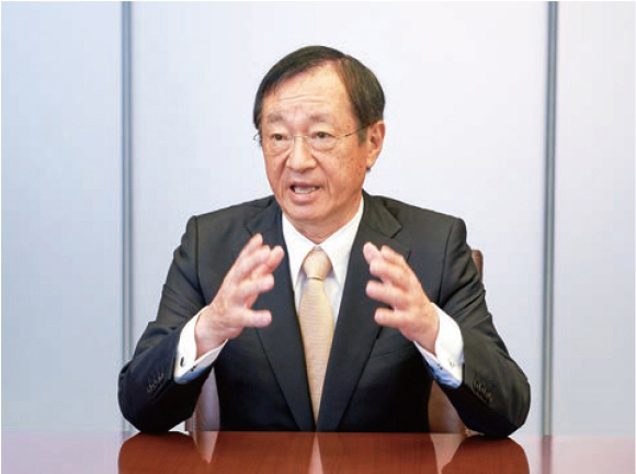 Reprisentative Director and President Eiji Hashimoto