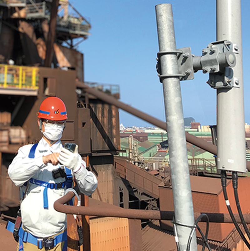 自営無線網基地局の電波調査状況