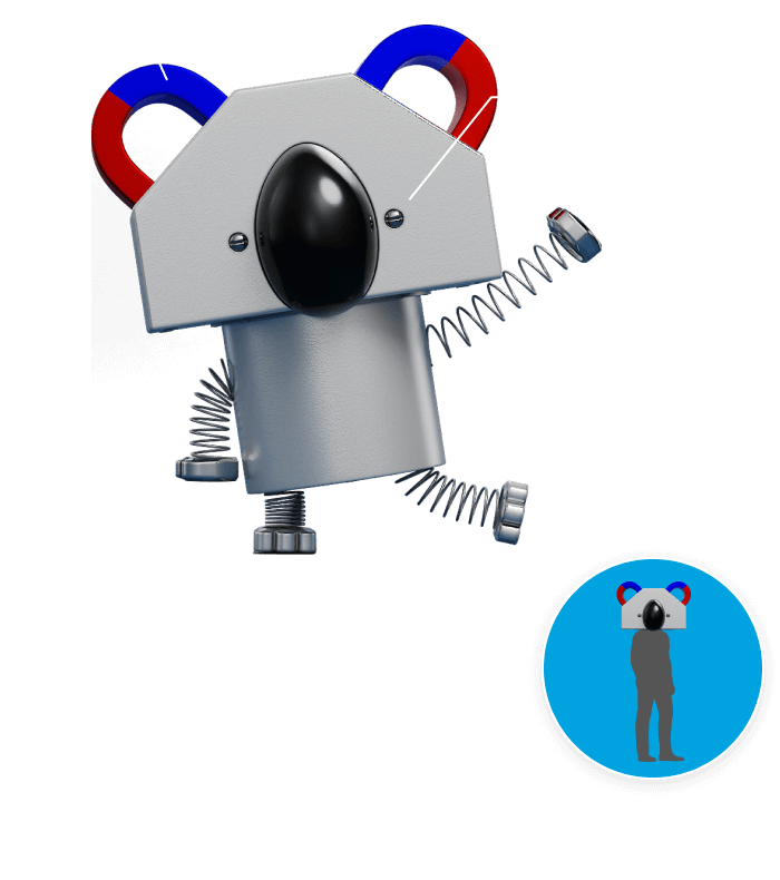 テッコアラ 製鉄所から生まれた鉄の生き物。からだは鉄でできていて、何度でも、何にでも生まれ変われる。