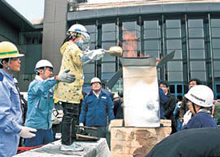 “Tatara ironmaking” demonstration