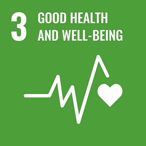 3 Good health and well-being
										