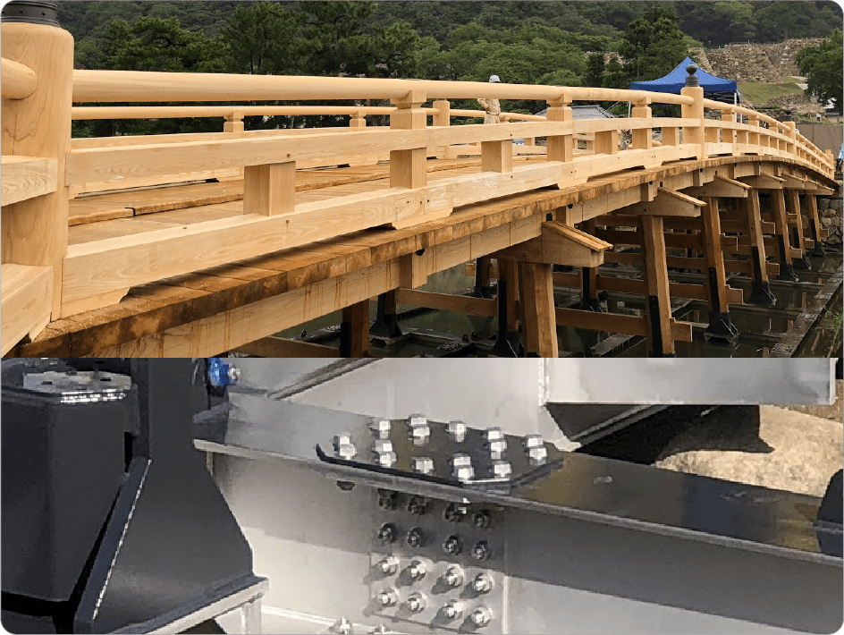 Underwater beam　Duplex stainless steel, full-thread bolts
