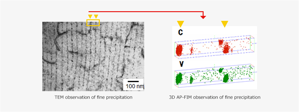 TEM observation of fine precipitation / 3D AP-FIM observation of fine precipitation