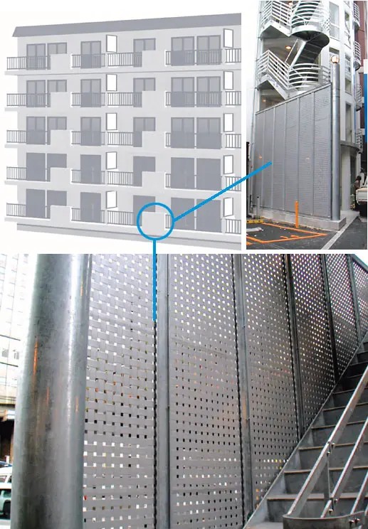 マンション(階段フェンス・ベランダフェンス)