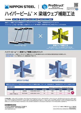 ハイパービーム×梁端ウェブ補剛工法