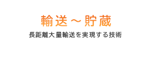 輸送～貯蔵　長距離大量輸送を実現する技術