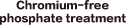 Chromium-free phosphate treatment