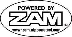ZAM campaign logo: oval monochrome type