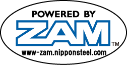 ZAM campaign logo: oval blue type