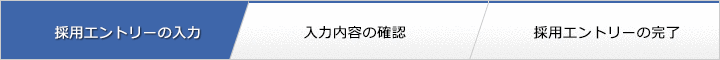 採用エントリー申し込みの入力