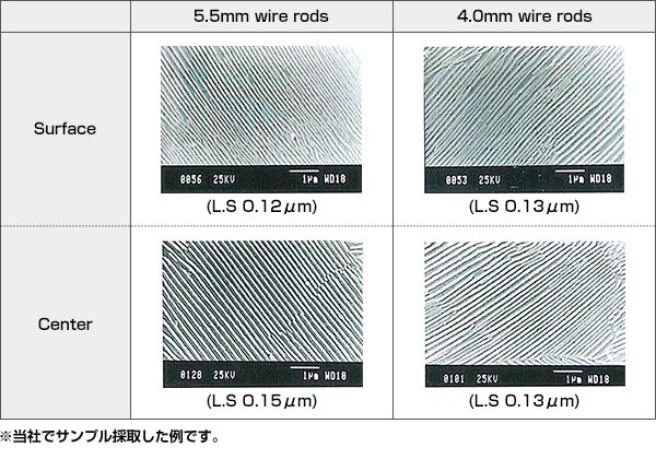 組織断面写真（82Cの例）の図です。