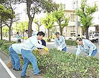 製鉄所周辺の美化活動